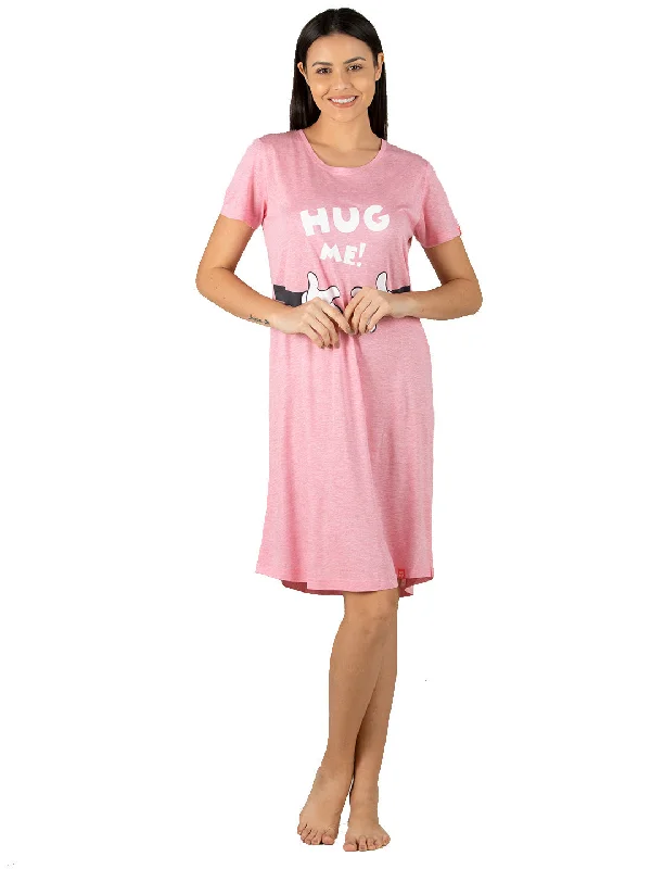 women's short sleeve pajama setsPink Super soft most comfortable nightwear