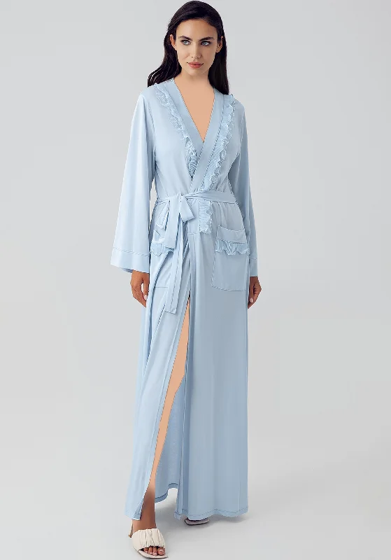 women's pajamas with a sophisticated eleganceS&L Viscose Robe