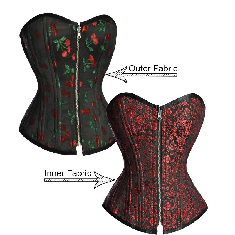 plus-size full-coverage shapewear for dressesEleanor Reversible Waist Training Corset