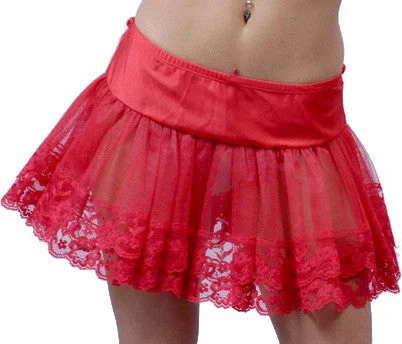 plus-size lace thong panties with stretch fabricWomen's Petticoat with Lace #Q01