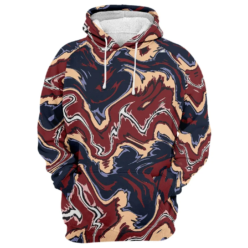 Women's HoodiesAbstract Brown Liquid Hoodie