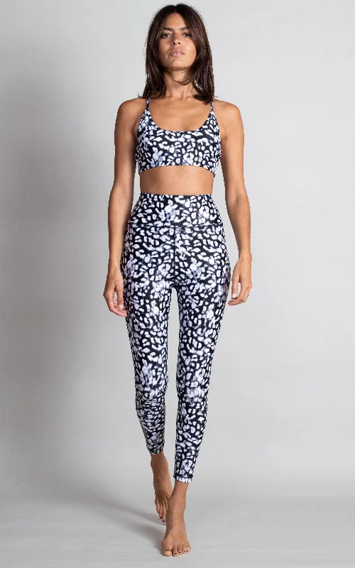 HALO Malala Yoga Leggings in Mono Leopard