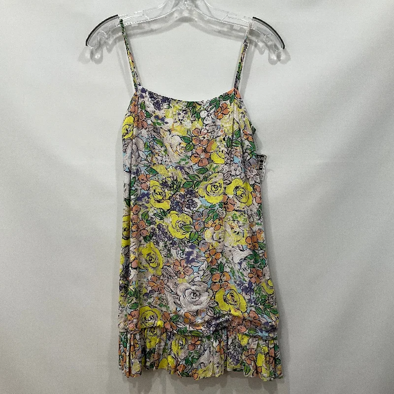 Women's Cut-Out DressesFloral Dress Casual Short the pink box, Size M