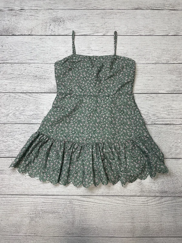 Women's Notched Collar DressesGreen Dress Casual Short Altard State, Size L