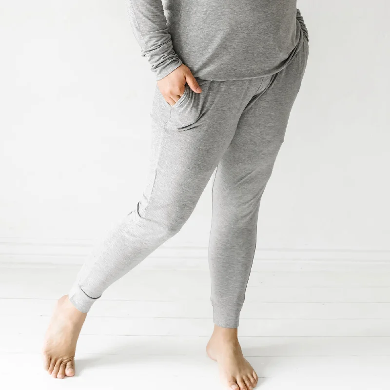 elegant women's satin pajamasHeather Gray Women's Pajama Pants