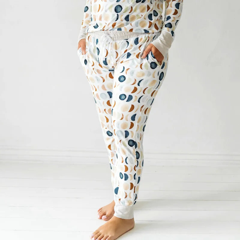 women's pajamas featuring floral embroideryLuna Neutral Women's Pajama Pants